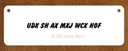 White/Black Crate Tag White/Black Crate Tag