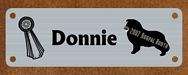 Brushed Silver/Black Crate Tag Brushed Silver/Black Crate Tag